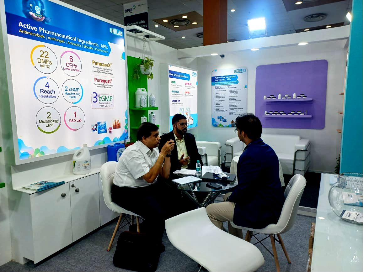 Unilab team at CPHI PMEC India 2024